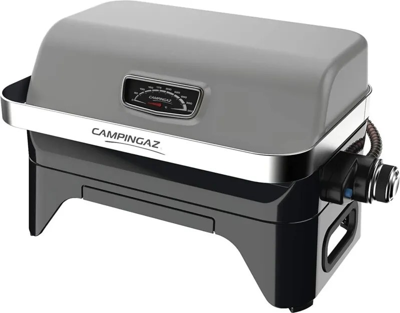 Barbecue a gas portatile con piano in ghisa per grigliate Attitude 2 GO CV Black Campingaz
