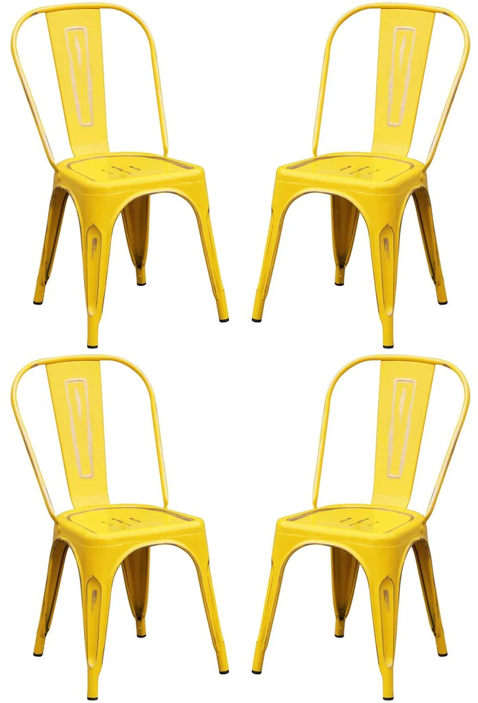 AGATHA - sedia industrial set da 4