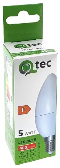 Lampadina LED Qtec C35 E14/5W/230V 4200K