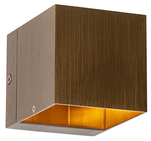 Set di 4 lampade da parete intelligenti bronzo scuro 8 cm con WiFi G9 - Transfer