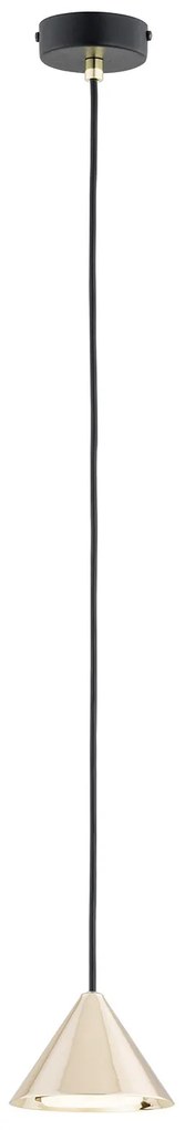 Sospensione Minimal Skadi 1 Luce In Acciaio Oro