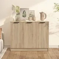 Credenza Rovere Sonoma 90,5x30x70 cm in Legno Multistrato cod mxl 6817