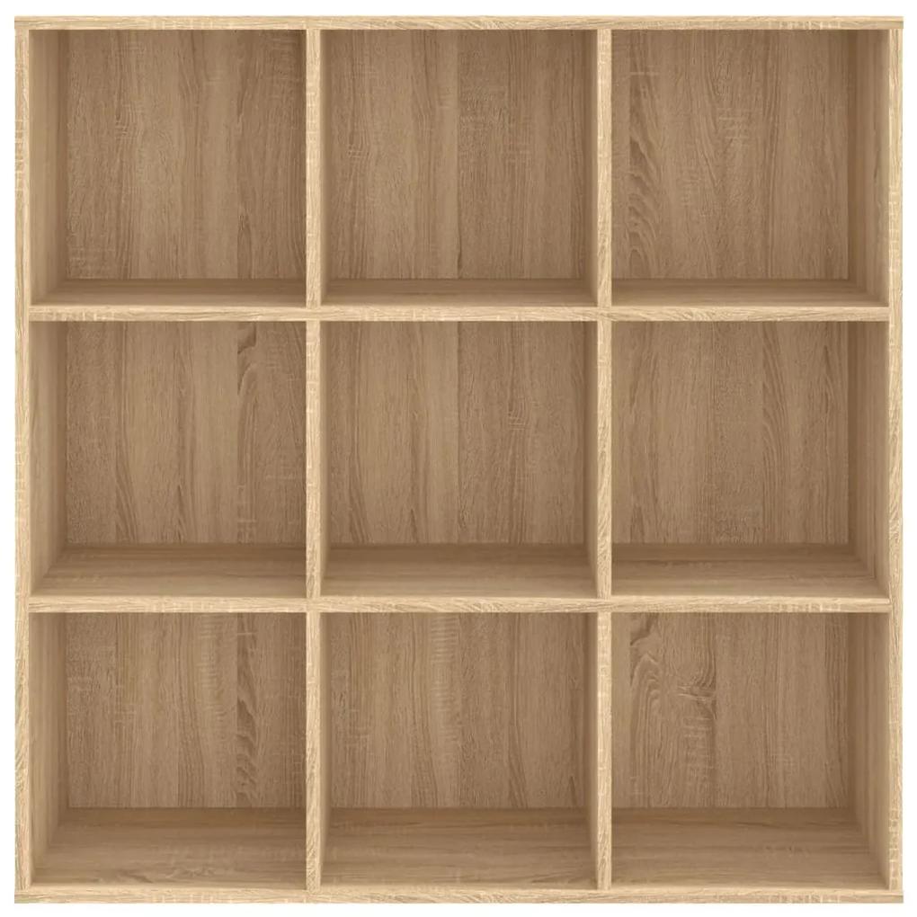 Libreria rovere sonoma 98x30x98 cm in legno multistrato