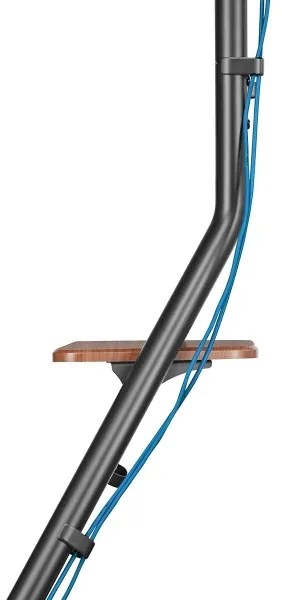 Nedis TVSM6200BK - Supporto da pavimento per TV 37-75" nero/marrone