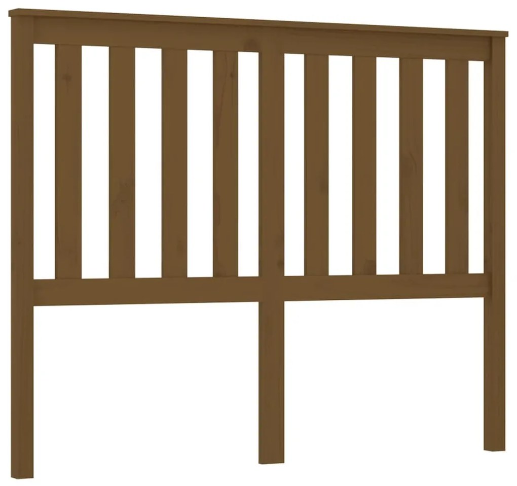 Testiera per letto miele 146x6x101 cm in legno massello di pino