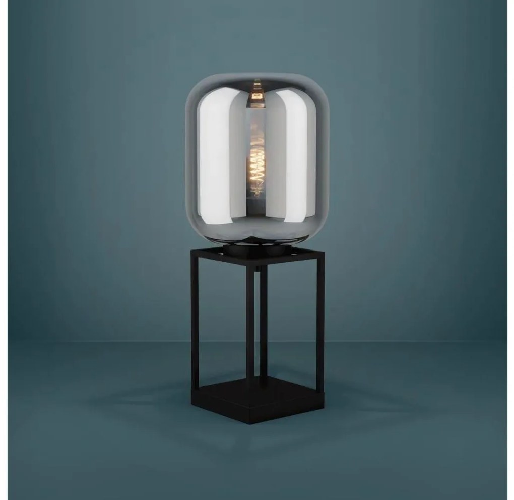 Eglo 39988 - Lampada da tavolo BULCIAGO 1xE27/40W/230V fumé