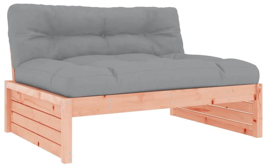 Set divani giardino 4 pz con cuscini legno massello di douglas