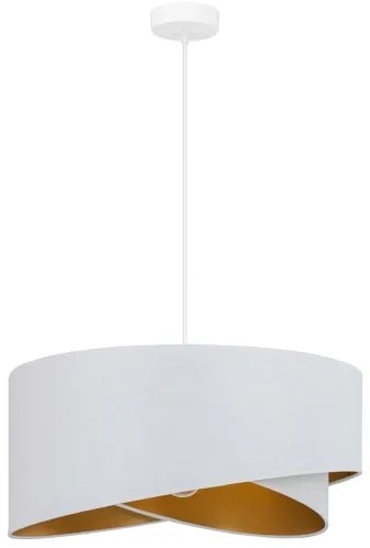 Brilagi - Lampadario LED a sospensione con filo LYRA 1xE27/15W/230V bianco/oro