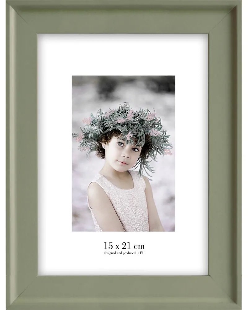 Cornice verde da appendere, 22 x 28 cm Malaga - Styler