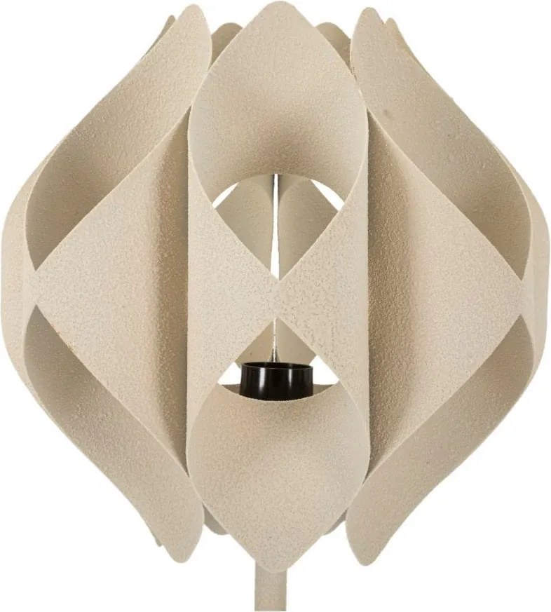 Lampada da tavolo beige con paralume in metallo (altezza totale 57 cm) Space – Mauro Ferretti