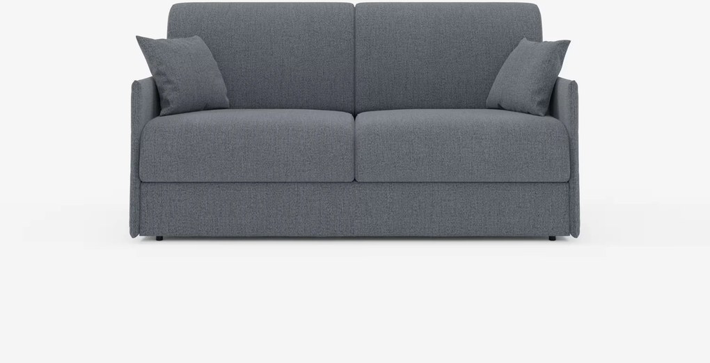 Evans divano letto matrimoniale sfoderabile - design compatto e vano porta guanciali in tessuto smacchiabile T23