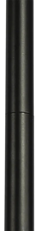 Lampada da terra Art Déco vetro fumé nero 3 luci - VIDRO