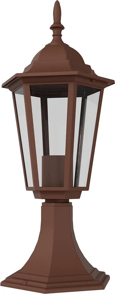 Paletto Lanterna Vintage 40cm E27 IP54 Corten - Serie Tosca