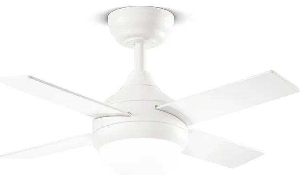 Ventilatore Metallo Bianco Opaco Led 18W 4 Pale Legno Bianco Noce Chiaro Crux