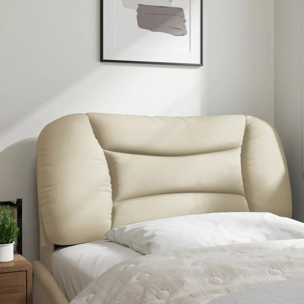 Cuscino testiera crema 90 cm in tessuto