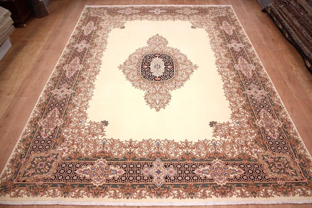Kerman Tappeto 440x320 (Iran) Annodato A Mano