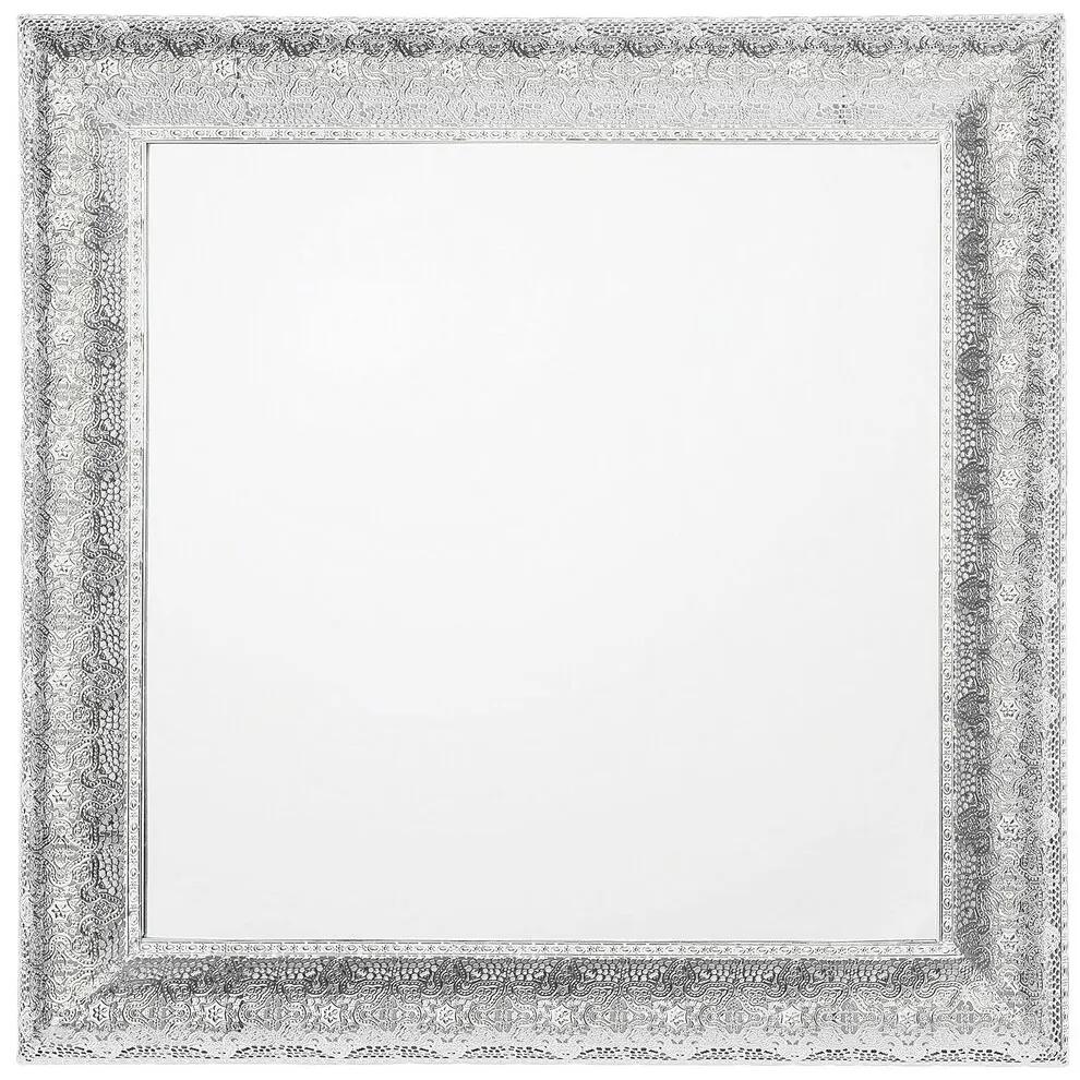 Specchio a parete 65 x 65 cm Argento CAVAN Beliani