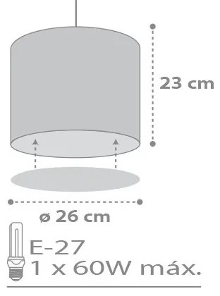 Dalber D-62012E - Lampadario per bambini SWEET DREAM 1xE27/60W/230V