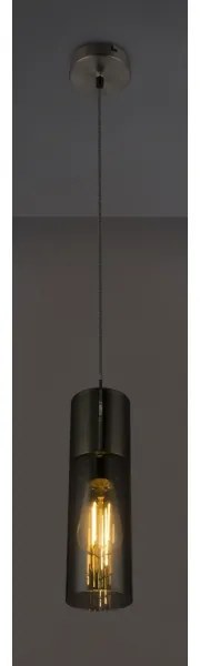 GLOBO 21000HN - Lampadario a sospensione con filo ANNIKA 1xE27/25W/230V diametro 10,5 cm cromo