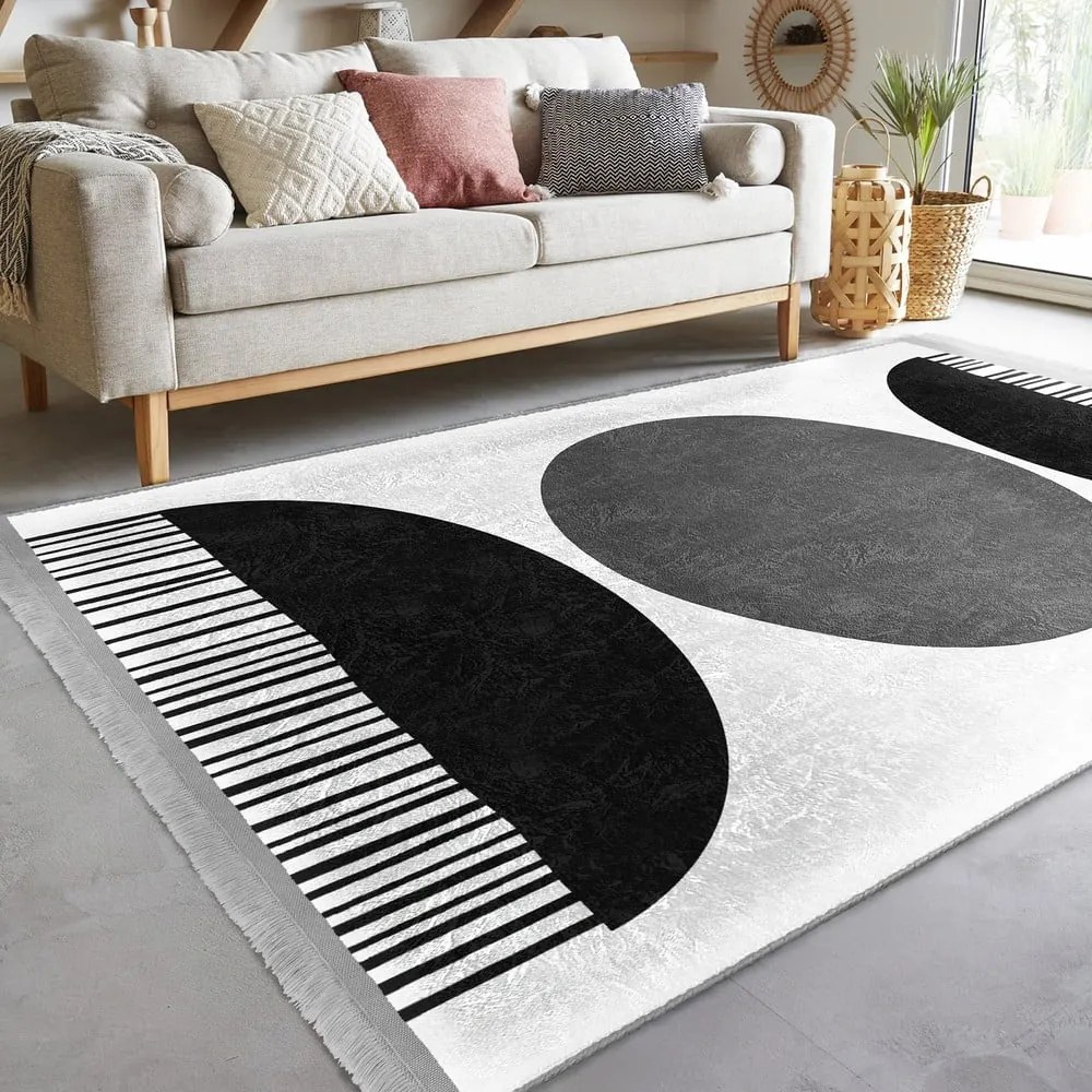 Tappeto bianco-nero 160x230 cm - Mila Home