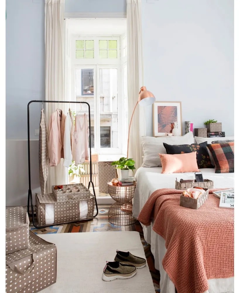 Organizzatore per cassetti beige con 16 scomparti Dots Rivoli - Compactor