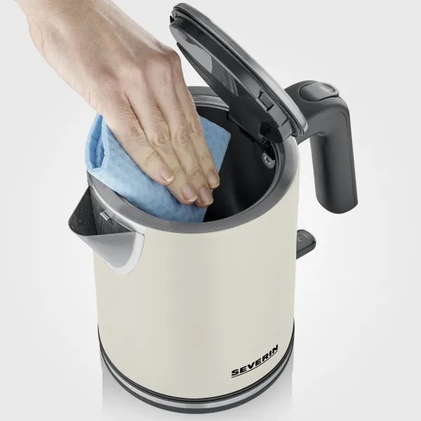Severin WK 9577 - Bollitore elettrico ad ebollizione rapida 1 L, 2400 W/230 V, beige