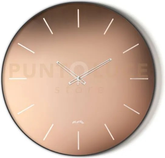 Orologio da parete giotto 60 nero,velour luxe rosa