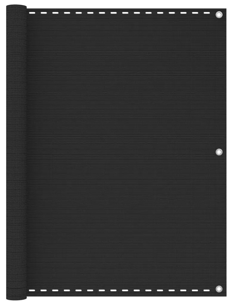 Paravento Da Balcone Antracite 120x400 Cm İn Hdpe /