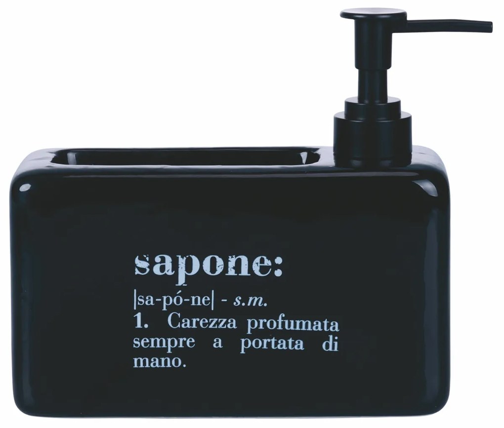 Dispenser scritta sapone 840 ml nero Victionary