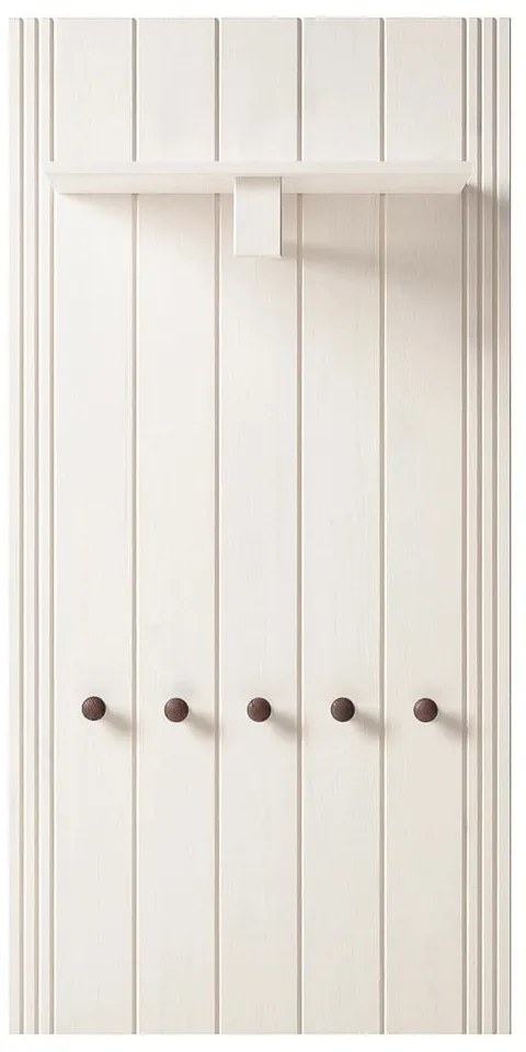 Set di mobili da ingresso bianco in pino massiccio 60x120x25 cm Anita – Støraa