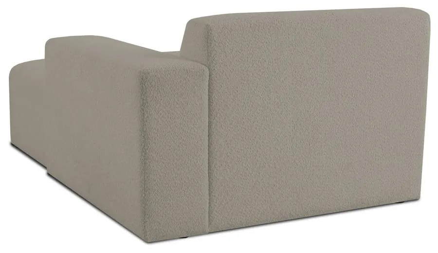 Modulo divano marrone chiaro in tessuto bouclé (angolo destro) Roxy - Scandic