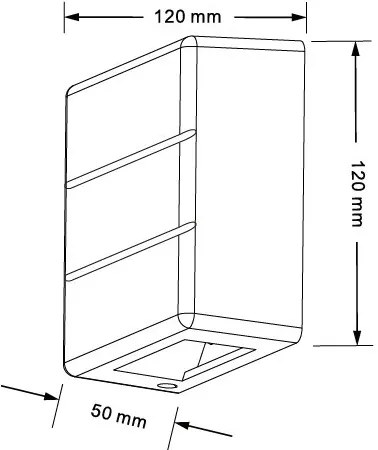 Immax 08522L - Lampada da parete per esterni LUXLINE LED/6W/230V 3000K IP54 rovere