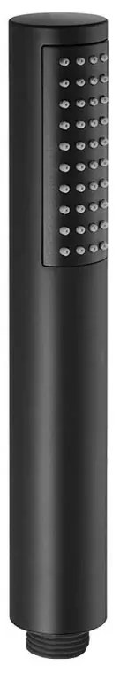 Set doccia York nero opaco con miscelatore, braccio 30 cm, soffione 25cm e kit con doccino, flessibile e presa acqua