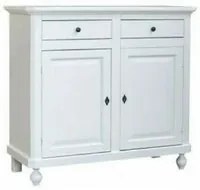 Madia credenza arte povera 2 ante legno bianco 103x43x96