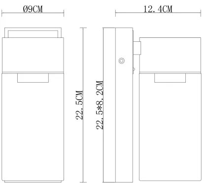 Globo 31975 - Applique da esterno ETSI 1xE27/40W/230V IP44