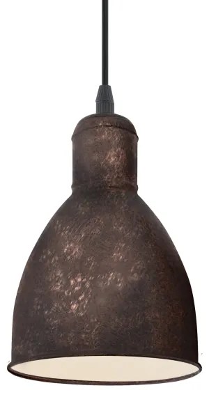 Eglo 49492 - Lampadario PRIDDY 1 1xE27/60W/230V