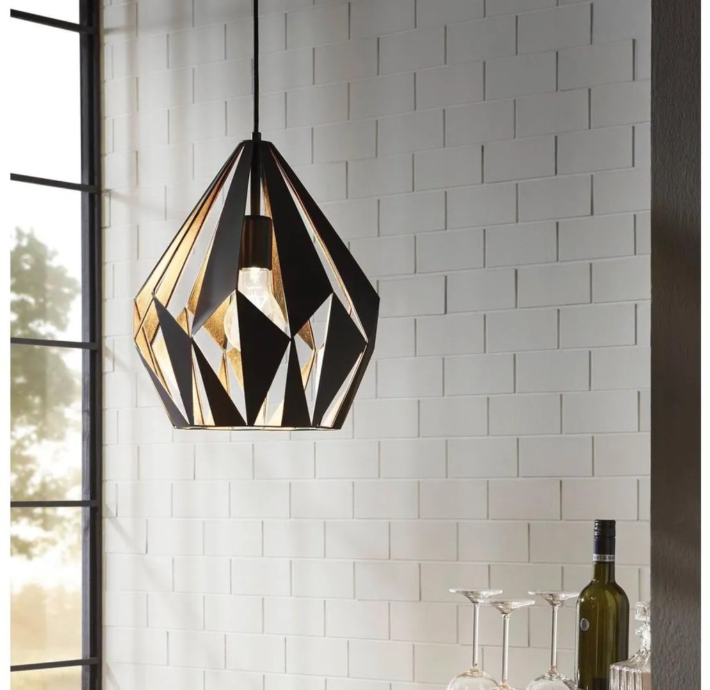 Eglo 49931 - Lampada a sospensione CARLTON 1 1xE27/60W/230V