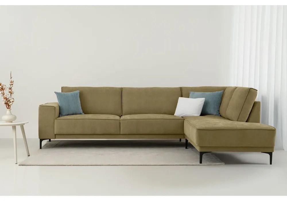 Divano angolare verde (con penisola a destra) Copenhagen – Scandic