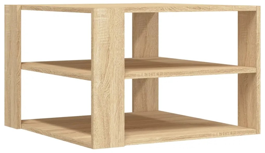 Tavolino salotto rovere sonoma 59,5x59,5x40cm legno multistrato