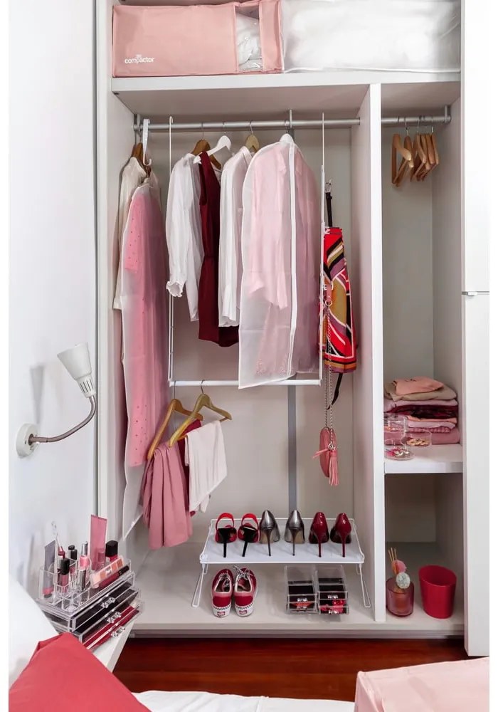Organizer per vestiti sottovuoto in plastica 65x45x27 cm Pink Edition – Compactor
