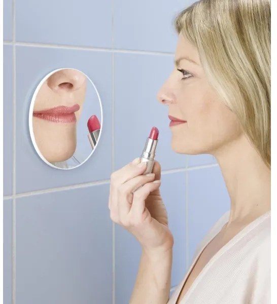 WENKO 3660010100 - Specchio cosmetico 12x12 cm, cromato lucido