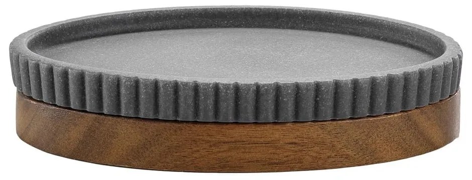 Dispenser di sapone in poliresina antracite Niagara - douceur d'intérieur