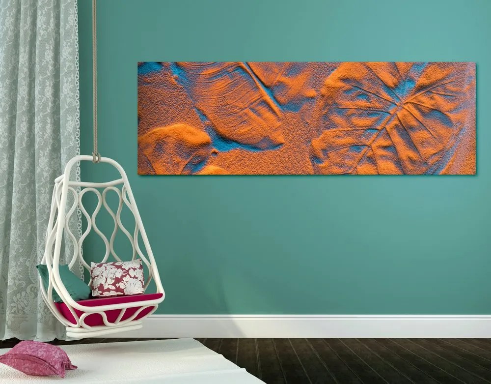 Quadro su tela – Texture interessante delle foglie