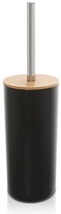 Portascopino da appoggio nero in abs e bambù Surf