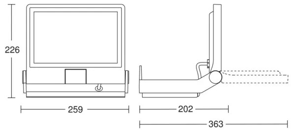 Steinel 069544 - Riflettore LED XLED PRO ONE Plus LED/33,1W/230V IP44 antracite