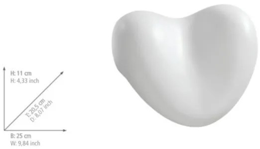 WENKO 18936100-Cuscino TROPIC 25x20,5 cm bianco