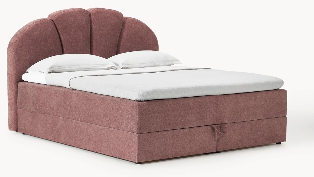 Letto boxspring con vano contenitore Romia