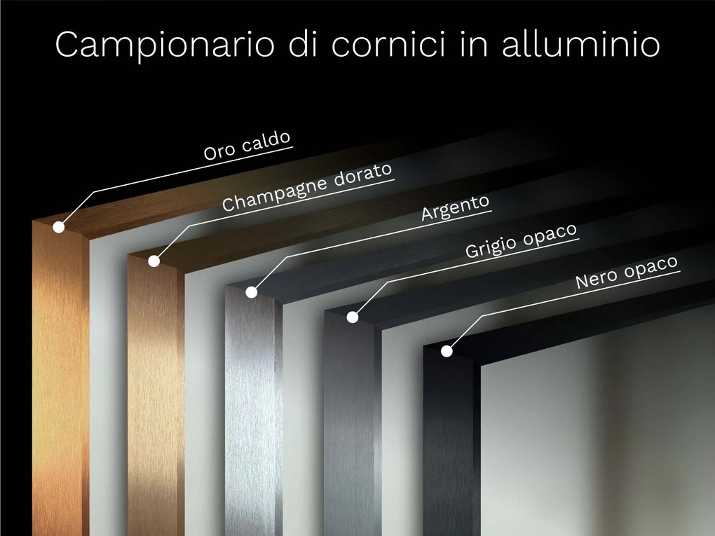 Specchio LED in cornice per bagno M3
