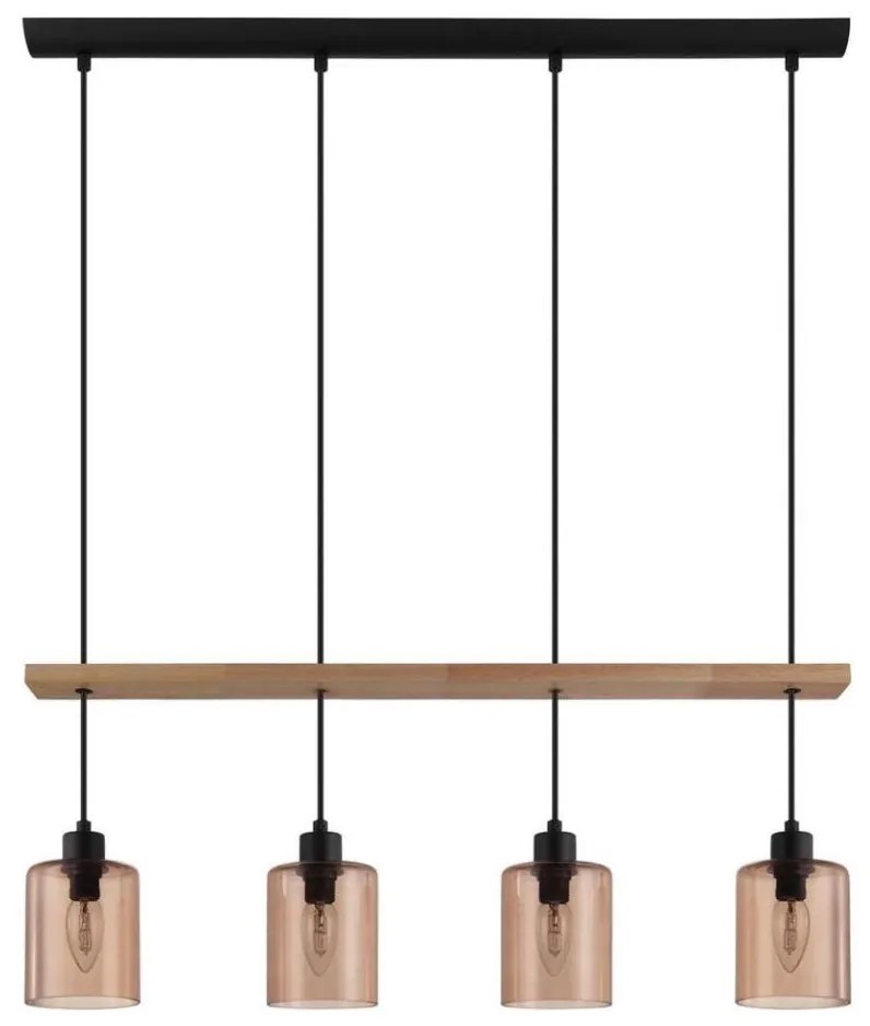 Eglo 43368 - Lampadario a sospensione con filo COOLMONT 4xE14/40W/230V