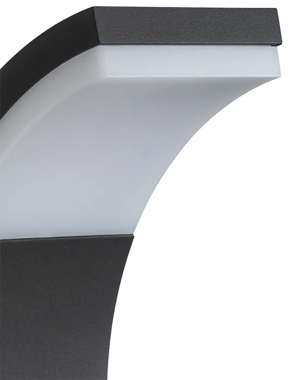 Paletto da giardino moderno antracite 60 cm con LED IP54 - Litt